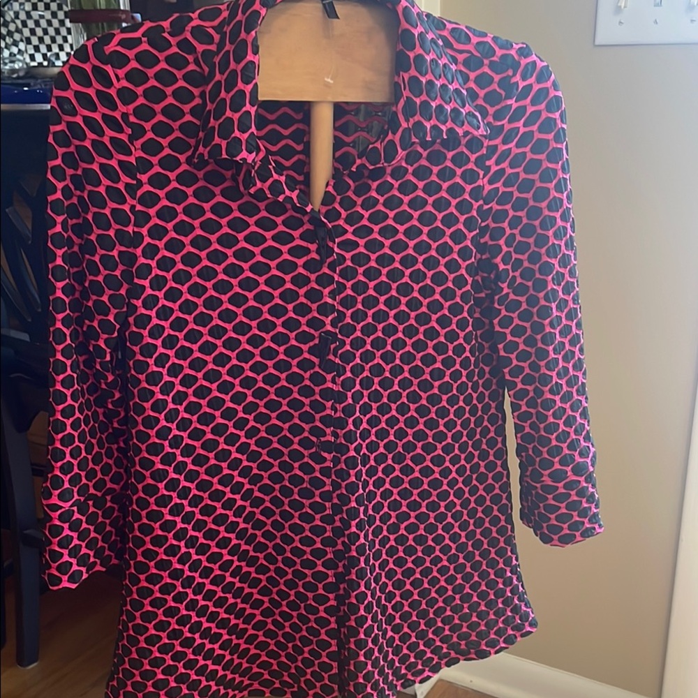 IC Hot Pink and Black Women's Tunic